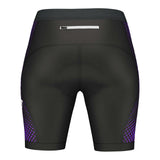 Cycling Shorts Womens Gel Padded MTB Riding Bicycle Knicks Ladies Chamois Pants back view with stylish design.