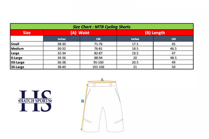 MTB Off Road Cycling Shorts With Padded Inner Baggy Short Mountain Bike shorts