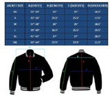 Women Varsity Jacket Wool+Genuine Cowhide Leather Pink/White