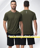 Men's Sports T Shirt 3 Pack Gym Activewear Tshirt Quick Dry Running Training Shirt