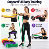 Resistance Bands Set 5, Natural Latex Fitness Bands