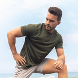 Pack of 3 Men's Workout Running Shirts Gym Tops Outdoor Sportswear