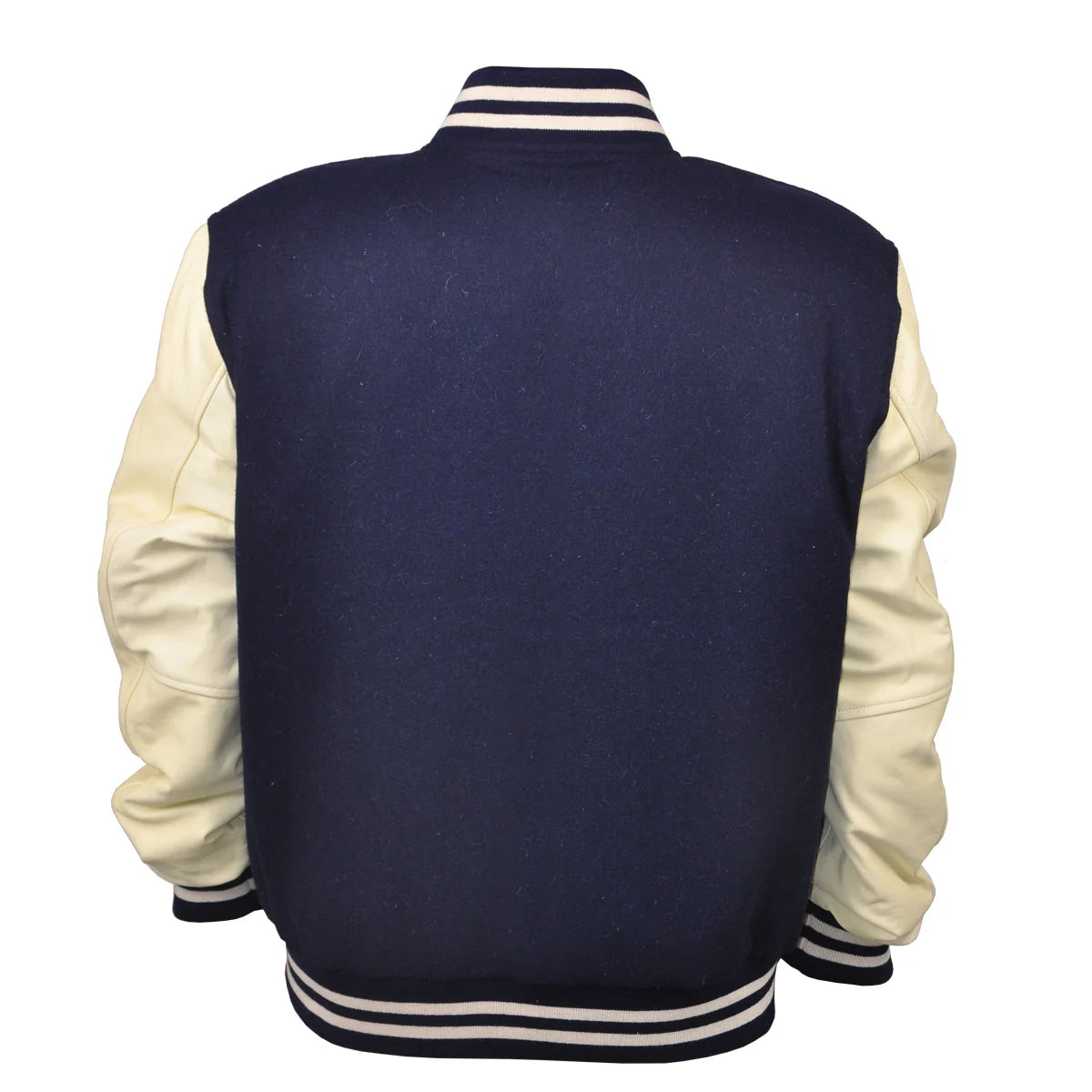 Hatch Sports Woman Jacket Wool+Leather Navy Blue/Cream
