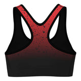 Women Bra | Shorts set Sportswear Antishock Running Gym, Yoga Tights Breathable - Back view of sports bra.