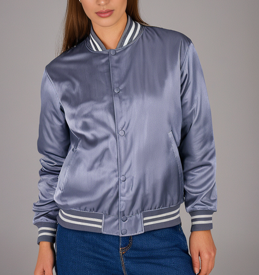 Hatch Sports Women Satin Jacket All Grey Hatch Sports