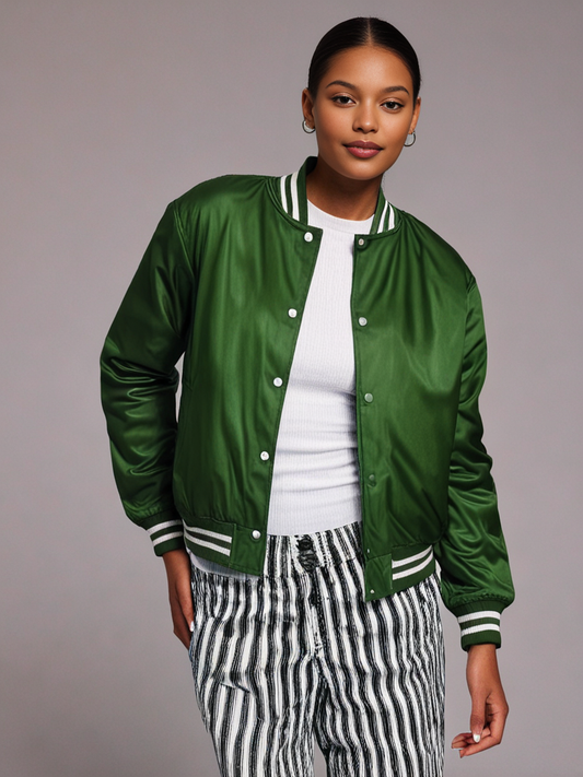 Hatch Sports Women Satin Jacket All Green Hatch Sports