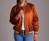 Hatch Sports Women Satin Jacket Orange Hatch Sports