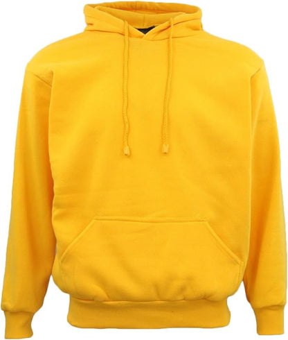 Adult Unisex Men's Basic Plain Hoodie Pullover Sweater Sweatshirt Jumper XS-8XL