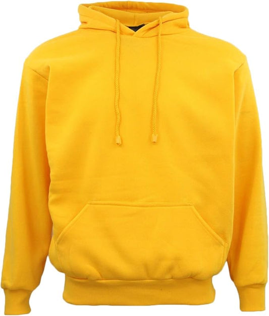 Adult Unisex Men's Basic Plain Hoodie Pullover Sweater Sweatshirt Jumper XS-8XL